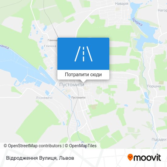 Карта Відродження Вулиця