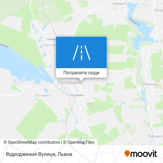 Карта Відродження Вулиця