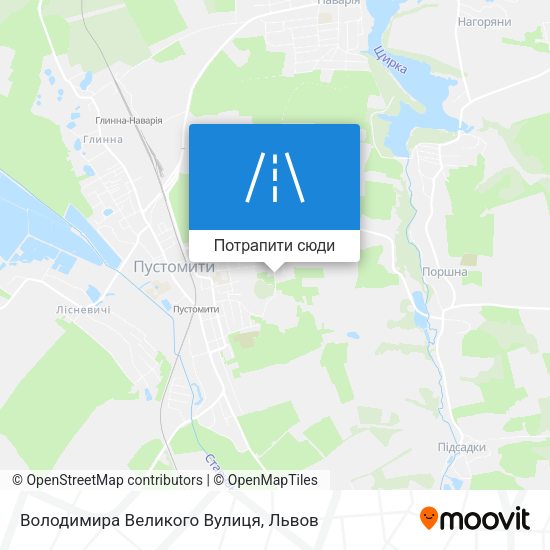 Карта Володимира Великого Вулиця