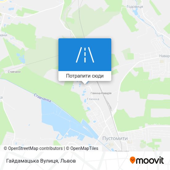 Карта Гайдамацька Вулиця