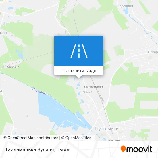 Карта Гайдамацька Вулиця