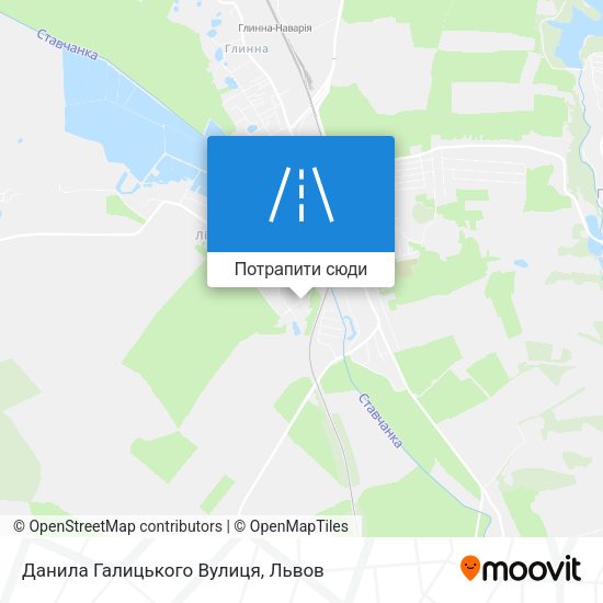 Карта Данила Галицького Вулиця