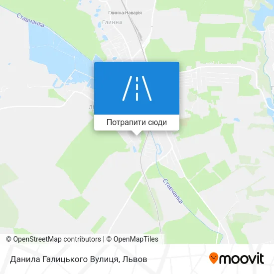 Карта Данила Галицького Вулиця