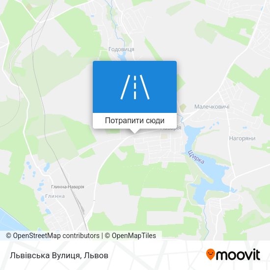 Карта Львівська Вулиця