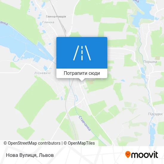 Карта Нова Вулиця