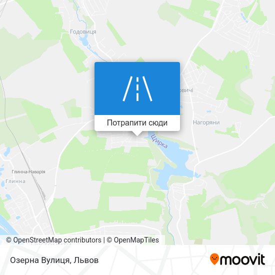 Карта Озерна Вулиця