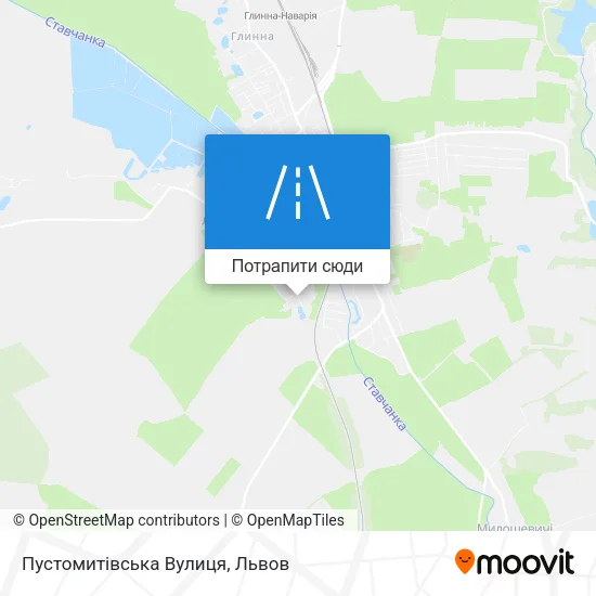 Карта Пустомитівська Вулиця