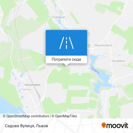 Карта Садова Вулиця