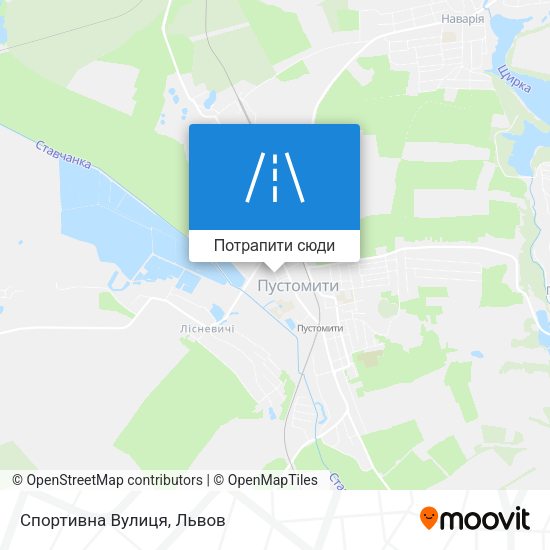 Карта Спортивна Вулиця