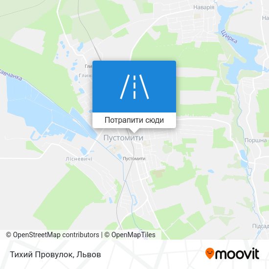 Карта Тихий Провулок