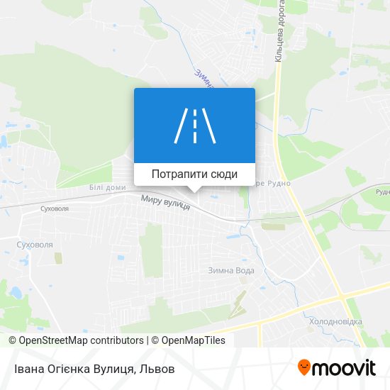 Карта Івана Огієнка Вулиця