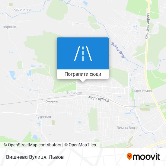 Карта Вишнева Вулиця