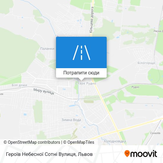 Карта Героїв Небесної Сотні Вулиця