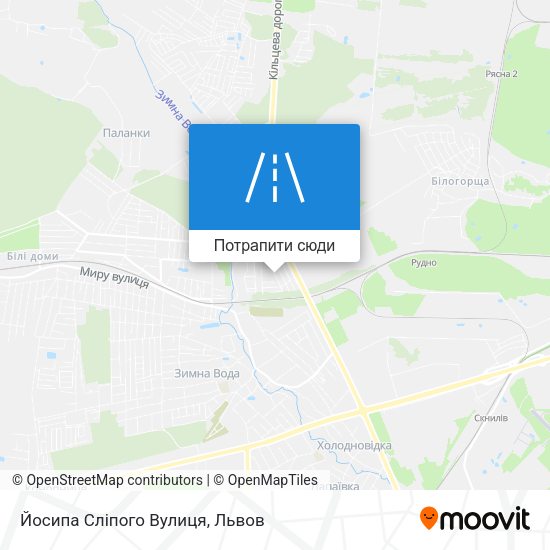 Карта Йосипа Сліпого Вулиця