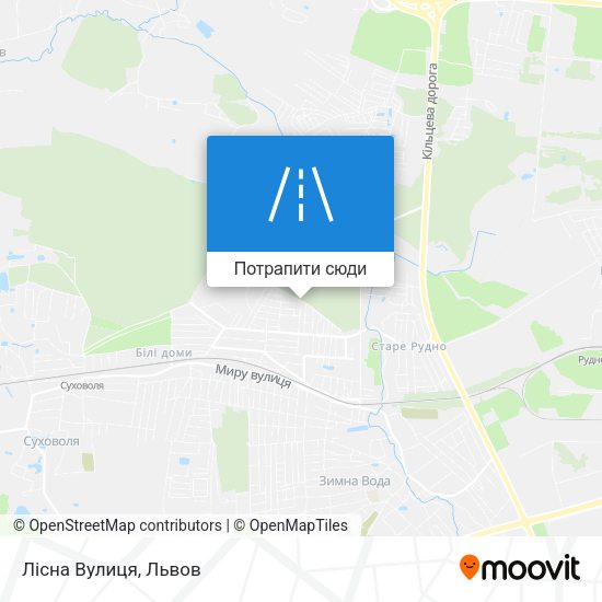 Карта Лісна Вулиця