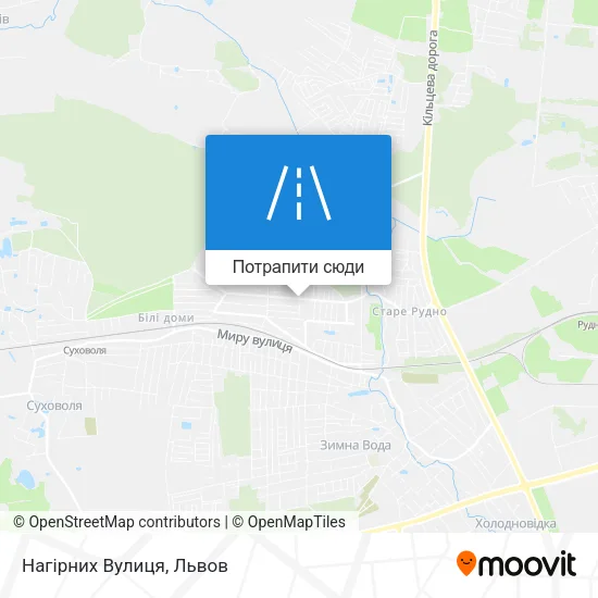 Карта Нагірних Вулиця