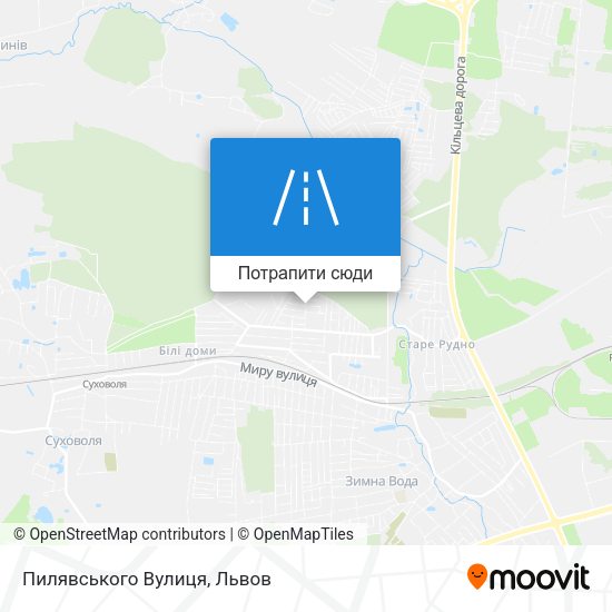 Карта Пилявського Вулиця
