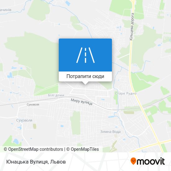 Карта Юнацька Вулиця