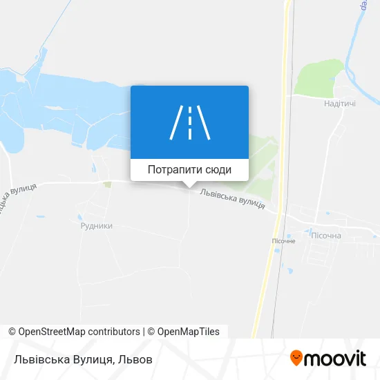 Карта Львівська Вулиця
