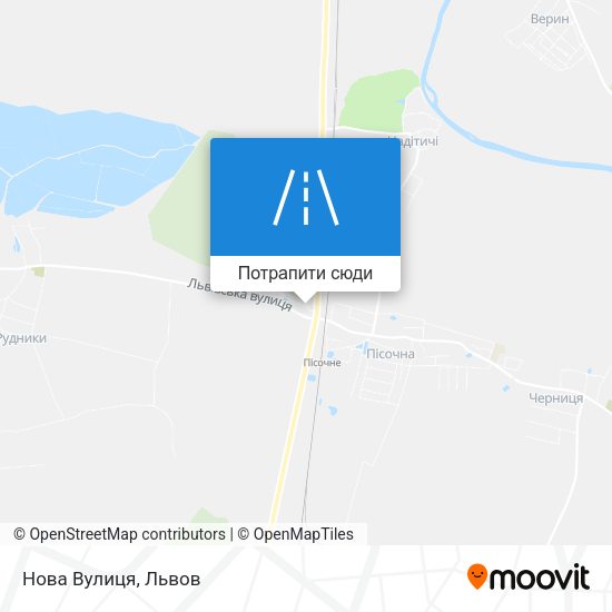 Карта Нова Вулиця