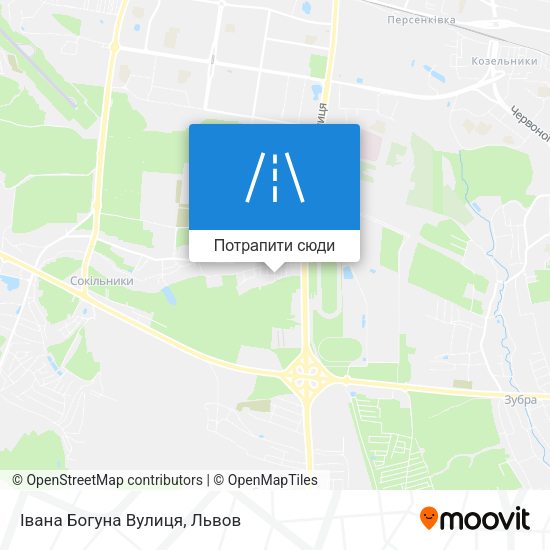 Карта Івана Богуна Вулиця
