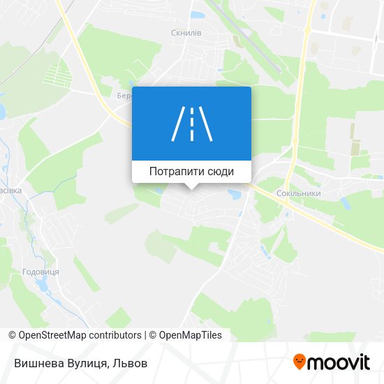 Карта Вишнева Вулиця