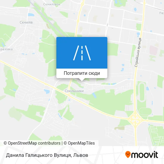 Карта Данила Галицького Вулиця