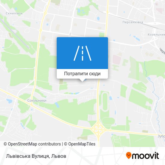 Карта Львівська Вулиця