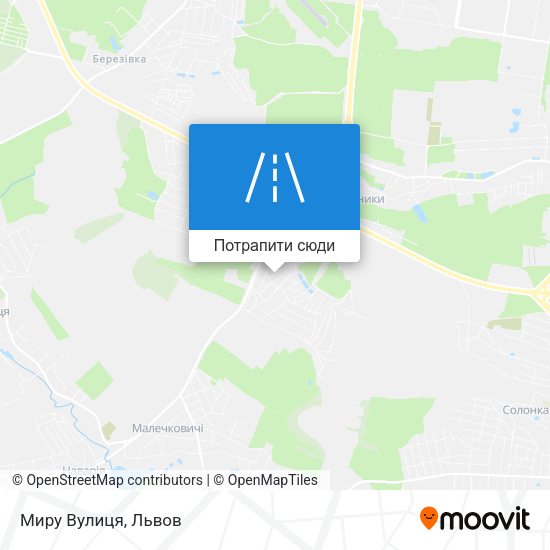 Карта Миру Вулиця