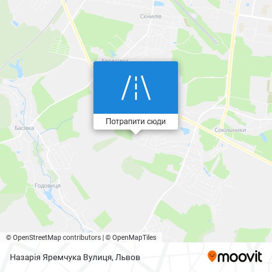 Карта Назарія Яремчука Вулиця