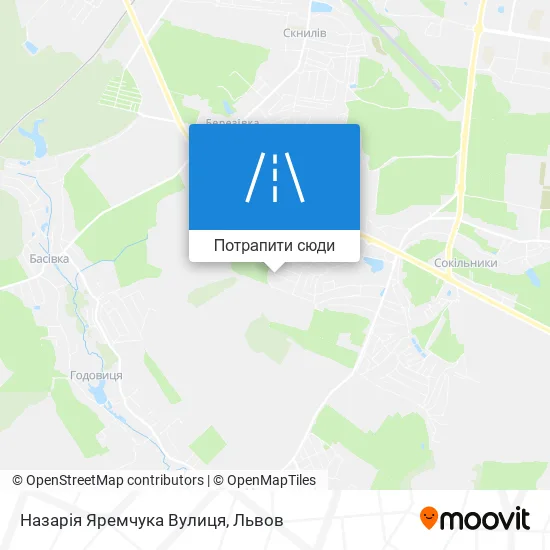 Карта Назарія Яремчука Вулиця
