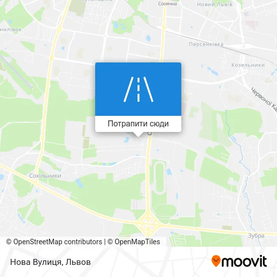 Карта Нова Вулиця