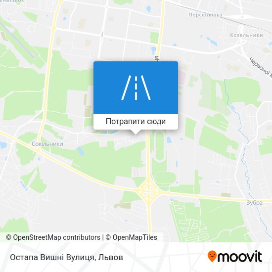 Карта Остапа Вишні Вулиця