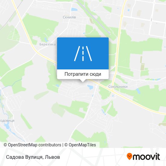 Карта Садова Вулиця