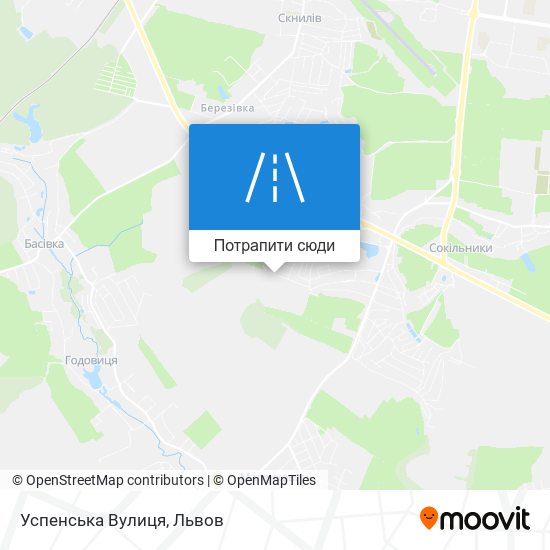Карта Успенська Вулиця