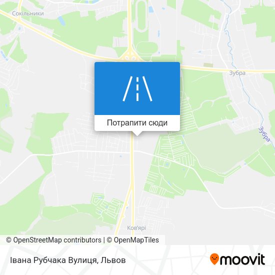 Карта Івана Рубчака Вулиця