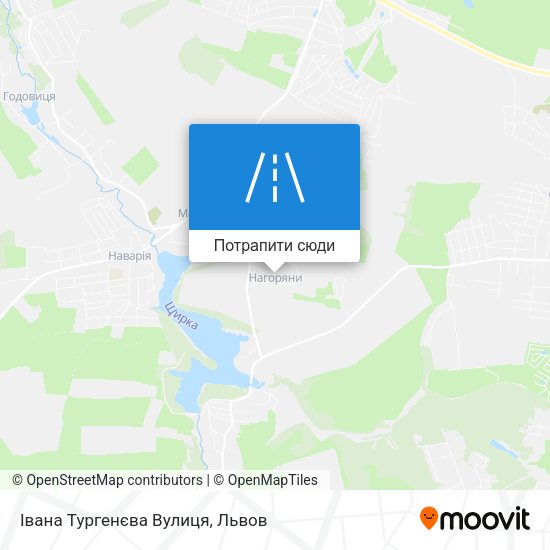 Карта Івана Тургенєва Вулиця