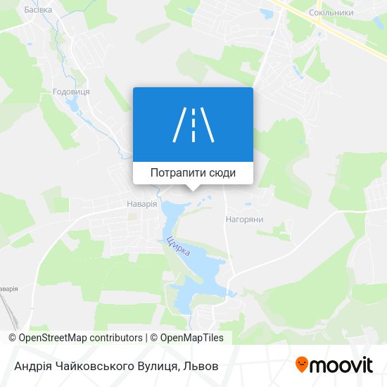Карта Андрія Чайковського Вулиця