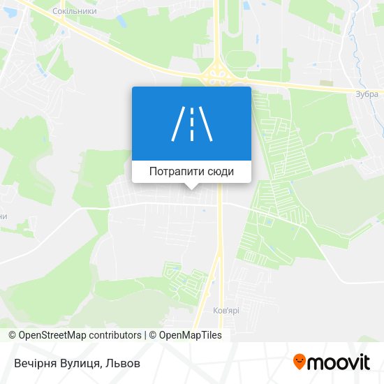 Карта Вечірня Вулиця
