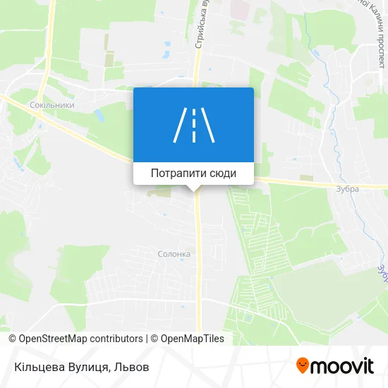 Карта Кільцева Вулиця