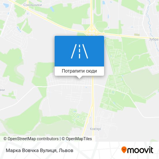Карта Марка Вовчка Вулиця