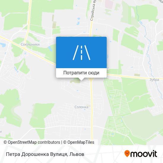 Карта Петра Дорошенка Вулиця