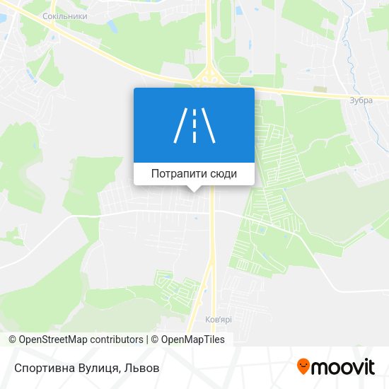 Карта Спортивна Вулиця