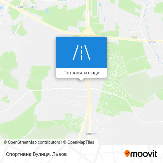 Карта Спортивна Вулиця