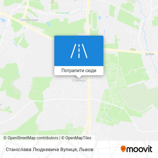 Карта Станіслава Людкевича Вулиця