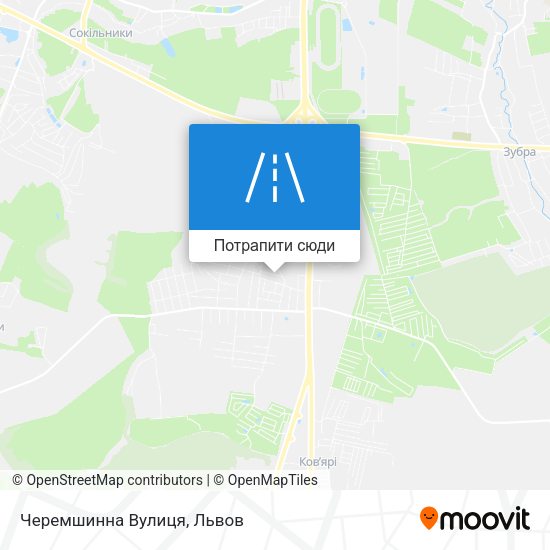Карта Черемшинна Вулиця