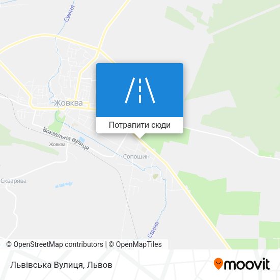 Карта Львівська Вулиця