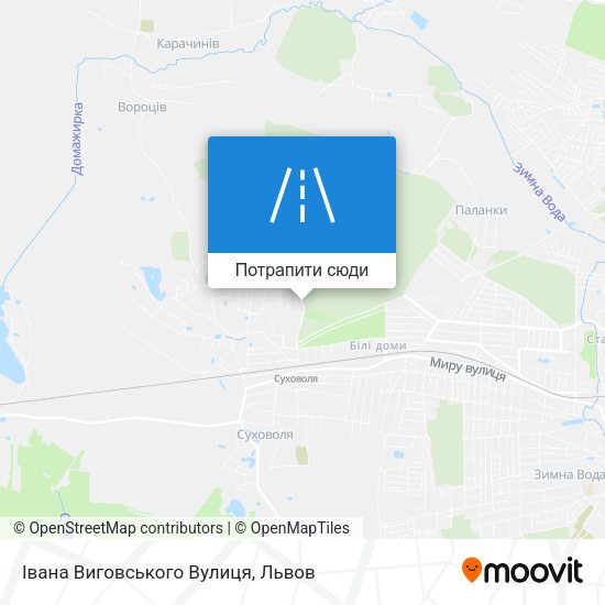 Карта Івана Виговського Вулиця