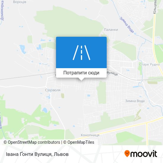Карта Івана Ґонти Вулиця