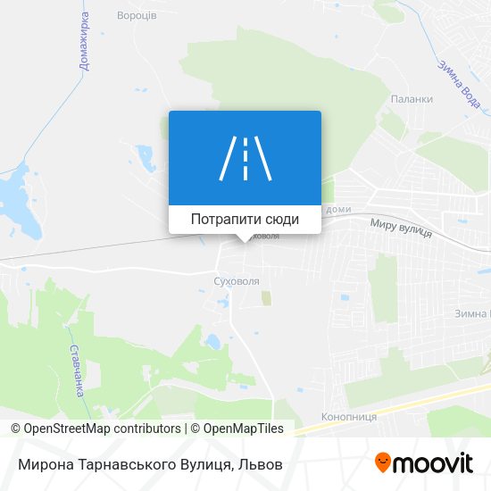 Карта Мирона Тарнавського Вулиця